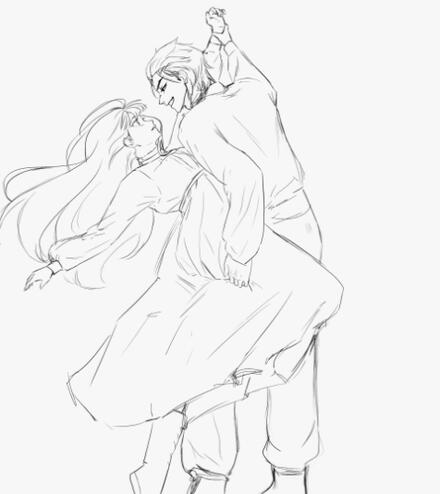 FullBody + Line art + 2character = 80